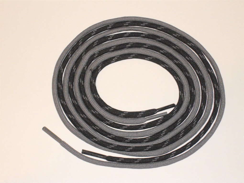 Plain laces (grey or black) pair